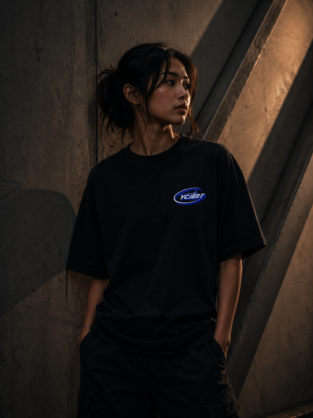 IDEA→THING DROP SHOULDER T-SHIRT - front female