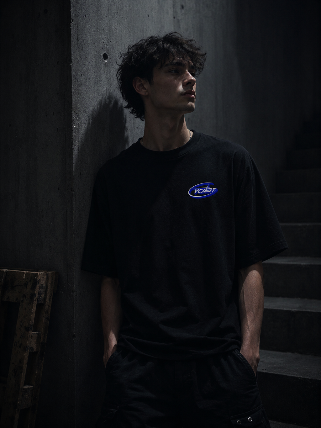 IDEA→THING DROP SHOULDER T-SHIRT - front male