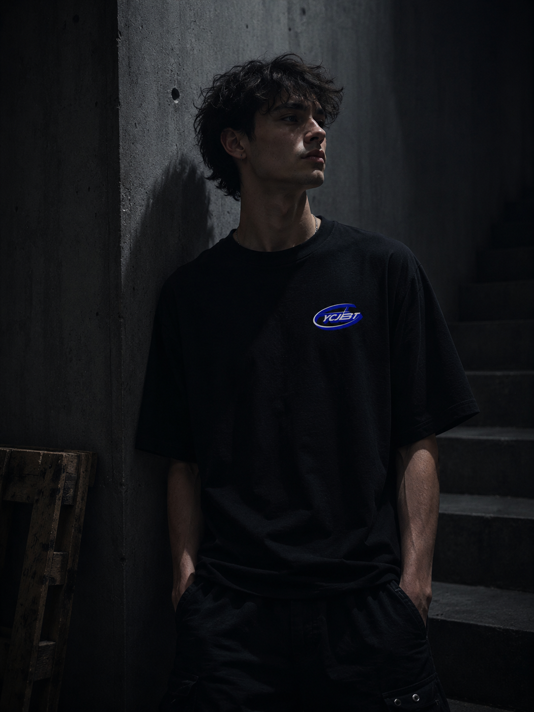 IDEA→THING DROP SHOULDER T-SHIRT - front male
