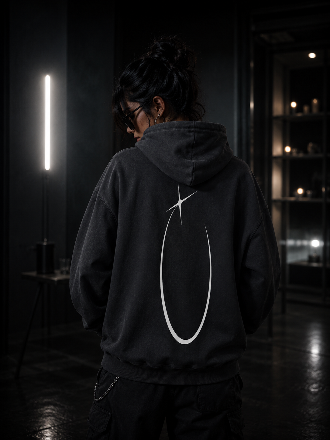 YCJBT™ HOODIE (BLACK) - back female