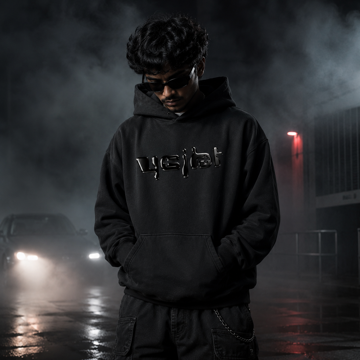 YCJBT™ HOODIE (BLACK) - front male