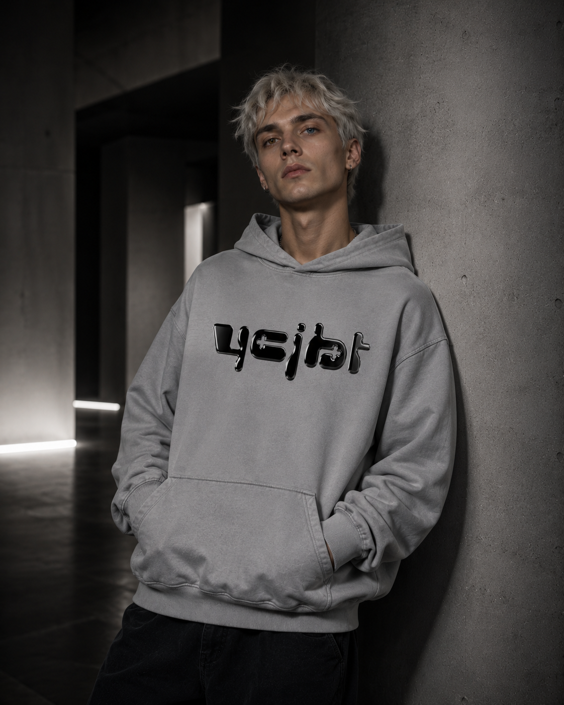 YCJBT™ HOODIE (GREY) - front male